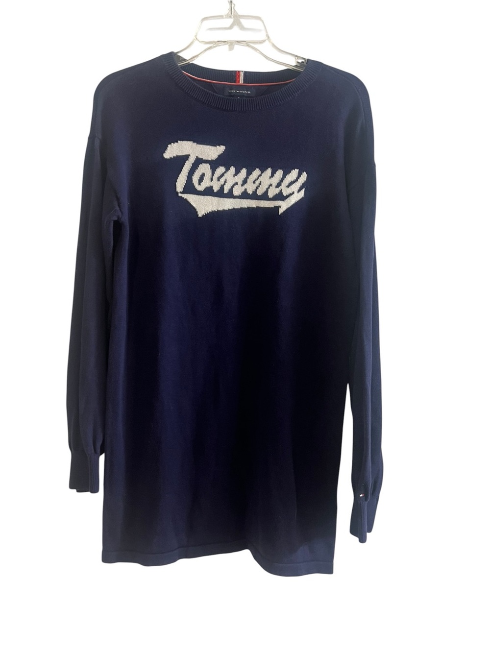 Tommy Hilfiger Tommy Logo Sweater Dress Navy